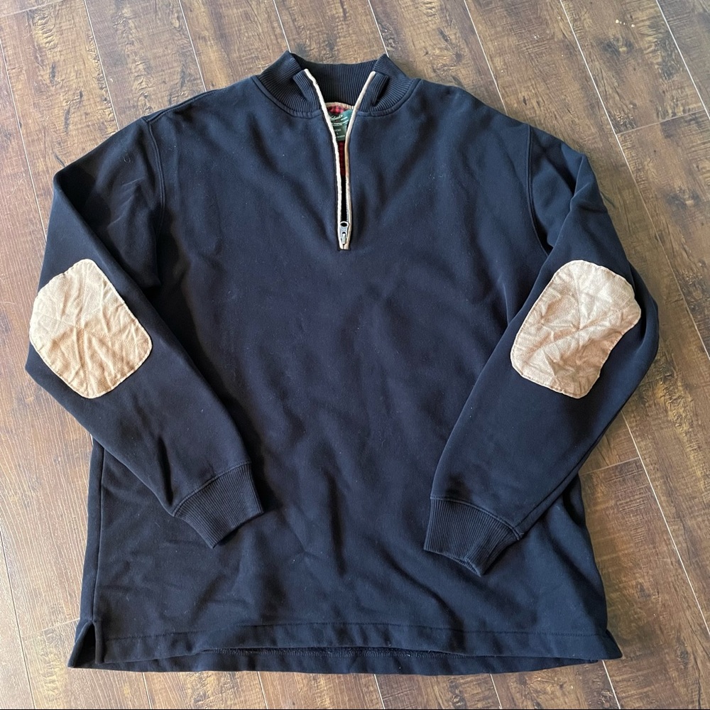 WOOLRICH ZIPPERED PULLOVER. Sz L